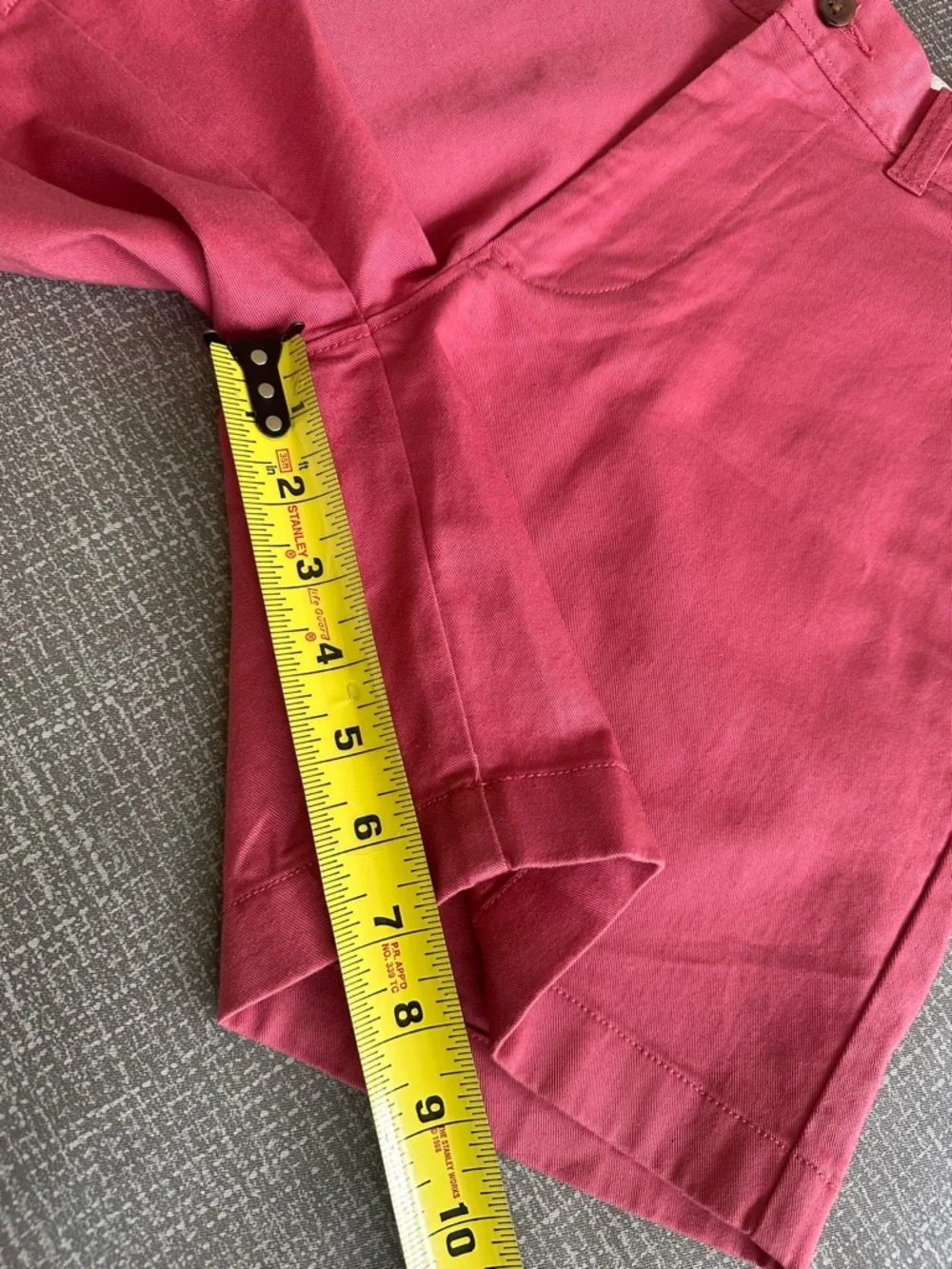 J Crew Mercantile Flex Men's Chino Shorts Size 29 Salmon Pink Stretch 8
